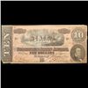 Image 2 : 1864 $10 Confederate Note, T68 Grades vf+