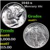 Image 1 : 1941-s Mercury Dime 10c Graded ms67+ BY SEGS