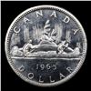 Image 3 : 1965 Small Beads, Pointed 5 Canada Dollar $1 Grades GEM++ PL