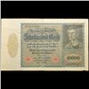 Image 2 : 1922 Germany Weimar Republic "Vampire Note", 10,000 Mark WWI Hyperinflation Banknote Grades vf++