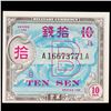 Image 3 : 1945 Japan 10 Sen "B Type" US WWII Military Scrip Grades Choice CU