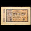 Image 2 : 1923 Germany Weimar Republic 1 Million Marks Post-WWI Hyperinflation Banknote Grades vf+