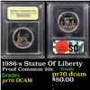 Image 1 : Proof 1986-s Statue Of Liberty Modern Commem Half Dollar 50c Graded GEM++ Proof Deep Cameo By USCG
