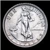 Image 2 : 1944 Silver Philippines 10 Centavos 10C KM-181 Grades GEM Unc
