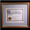 Image 2 : ***Auction Highlight*** 1904 Occidental Gold Mining Stock Certificate Professionally Mounted & Frame