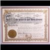 Image 3 : ***Auction Highlight*** 1909 The State of wyoming Commercial Gold Mining Company stock certificate P