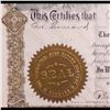 Image 4 : ***Auction Highlight*** 1909 The State of wyoming Commercial Gold Mining Company stock certificate P