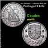 Image 1 : 1971 Portugal 2-1/2 Escudos KM# 590 Grades GEM+ Unc