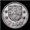 Image 3 : 1971 Portugal 2-1/2 Escudos KM# 590 Grades GEM+ Unc