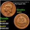 Image 1 : 1925 Portugal 10 Centavos KM# 573 Grades Select Unc