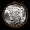 Image 2 : ***Auction Highlight*** Solid Uncirculated Peace silver dollar roll 1924 & P Ends, 20 coins (fc)
