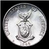 Image 3 : 1944D Silver Philippines 10 Centavos 10C KM-181 Grades GEM Unc