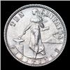 Image 2 : 1944D Silver Philippines 10 Centavos 10C KM-181 Grades GEM Unc
