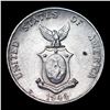Image 3 : 1944D Silver Philippines 10 Centavos 10C KM-181 Grades GEM Unc