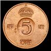Image 3 : 1961U Sweden 5 Ore KM# 822 Grades Select+ Unc