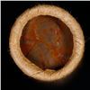 Image 3 : Mixed small cents 1c orig shotgun roll, 1916-d Wheat Cent, 1897 Indian Cent other end, Brinks Wrappe