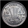 Image 3 : 1943 Australia Threepence 3p KM-37 Grades Choice Unc