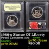 Image 1 : Proof 1986-s Statue Of Liberty Modern Commem Half Dollar 50c Graded GEM++ Proof Deep Cameo By USCG