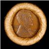 Image 2 : Mixed small cents 1c orig shotgun roll, 1917-d Wheat Cent, 1863 Indian Cent other end, Brinks Wrappe