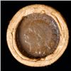 Image 3 : Mixed small cents 1c orig shotgun roll, 1917-s Wheat Cent, 1883 Indian Cent other end, Brinks Wrappe
