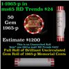 Image 1 : Shotgun Lincoln 1c roll, 1965-p 50 pcs Bank Wrapper.