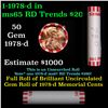 Image 1 : Shotgun Lincoln 1c roll, 1978-d 50 pcs Bank Wrapper.