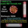 Image 1 : Shotgun Lincoln 1c roll, 1960-d 50 pcs Bank Wrapper.