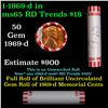 Image 1 : Shotgun Lincoln 1c roll, 1969-d 50 pcs Bank Wrapper.