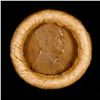 Image 2 : Mixed small cents 1c orig shotgun roll, 1919-s Wheat Cent, 1890 Indian Cent other end, Brinks Wrappe