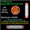 Image 1 : Shotgun Lincoln 1c roll, 1978-p 50 pcs Bank Wrapper.