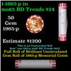 Image 1 : Shotgun Lincoln 1c roll, 1965-p 50 pcs Bank Wrapper.
