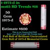 Image 1 : Shotgun Lincoln 1c roll, 1975-d 50 pcs Bank Wrapper.