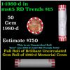 Image 1 : Shotgun Lincoln 1c roll, 1980-d 50 pcs Bank Wrapper.