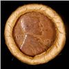 Image 2 : Mixed small cents 1c orig shotgun roll, 1918-d Wheat Cent, 1888 Indian Cent other end, Brinks Wrappe