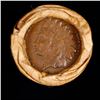 Image 3 : Mixed small cents 1c orig shotgun roll, 1918-d Wheat Cent, 1893 Indian Cent other end, Brinks Wrappe