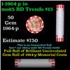 Image 1 : Shotgun Lincoln 1c roll, 1964-p 50 pcs Bank Wrapper.