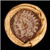 Image 3 : Mixed small cents 1c orig shotgun roll, 1919-s Wheat Cent, 1863 Indian Cent other end, Brinks Wrappe