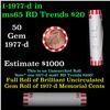 Image 1 : Shotgun Lincoln 1c roll, 1977-d 50 pcs Bank Wrapper.