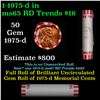 Image 1 : Shotgun Lincoln 1c roll, 1975-d 50 pcs Bank Wrapper.