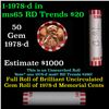 Image 1 : Shotgun Lincoln 1c roll, 1978-d 50 pcs Bank Wrapper.