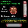 Image 1 : Shotgun Lincoln 1c roll, 2001-d 50 pcs Bank Wrapper.