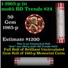 Image 1 : Shotgun Lincoln 1c roll, 1965-p 50 pcs Bank Wrapper.
