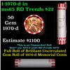 Image 1 : Shotgun Lincoln 1c roll, 1970-d 50 pcs Bank Wrapper.