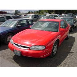  1996 CHEVROLET MONTE CARLO-V6 - 99,090 Act