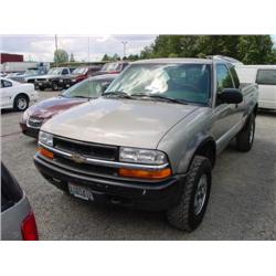  1999 CHEVROLET S10 PICKUP-V6 - 68,508 Act