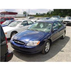  2001 FORD TAURUS-V6 - 93,740 Act