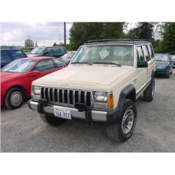  1987 JEEP CHEROKEE-6 CYL. - 245,684 Exmt