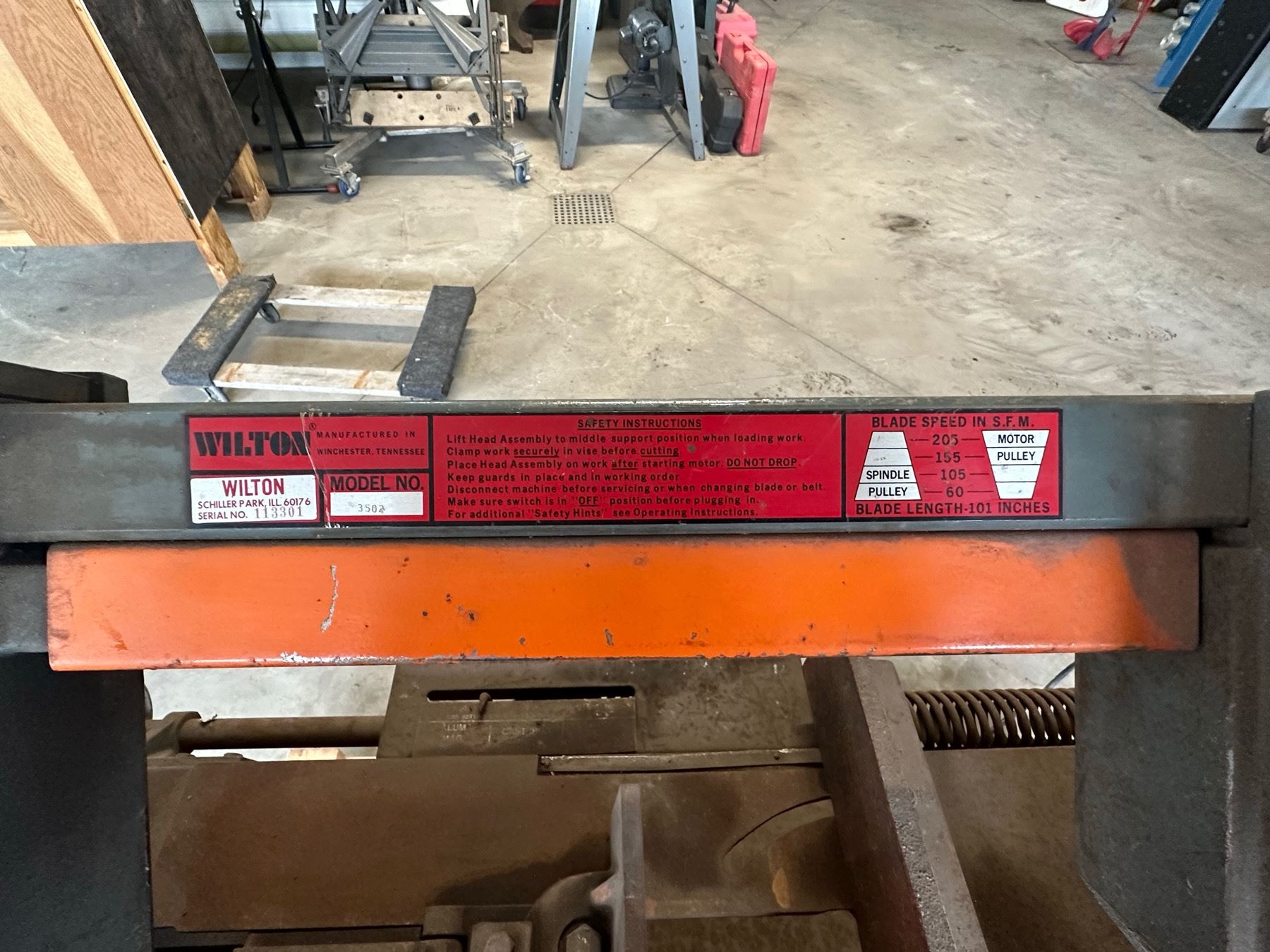 WILTON METAL CUTTING HORIZONTAL BAND SAW WORKS Cornerbids wilton-metal-cutting-horizontal-band-saw-works-cornerbids