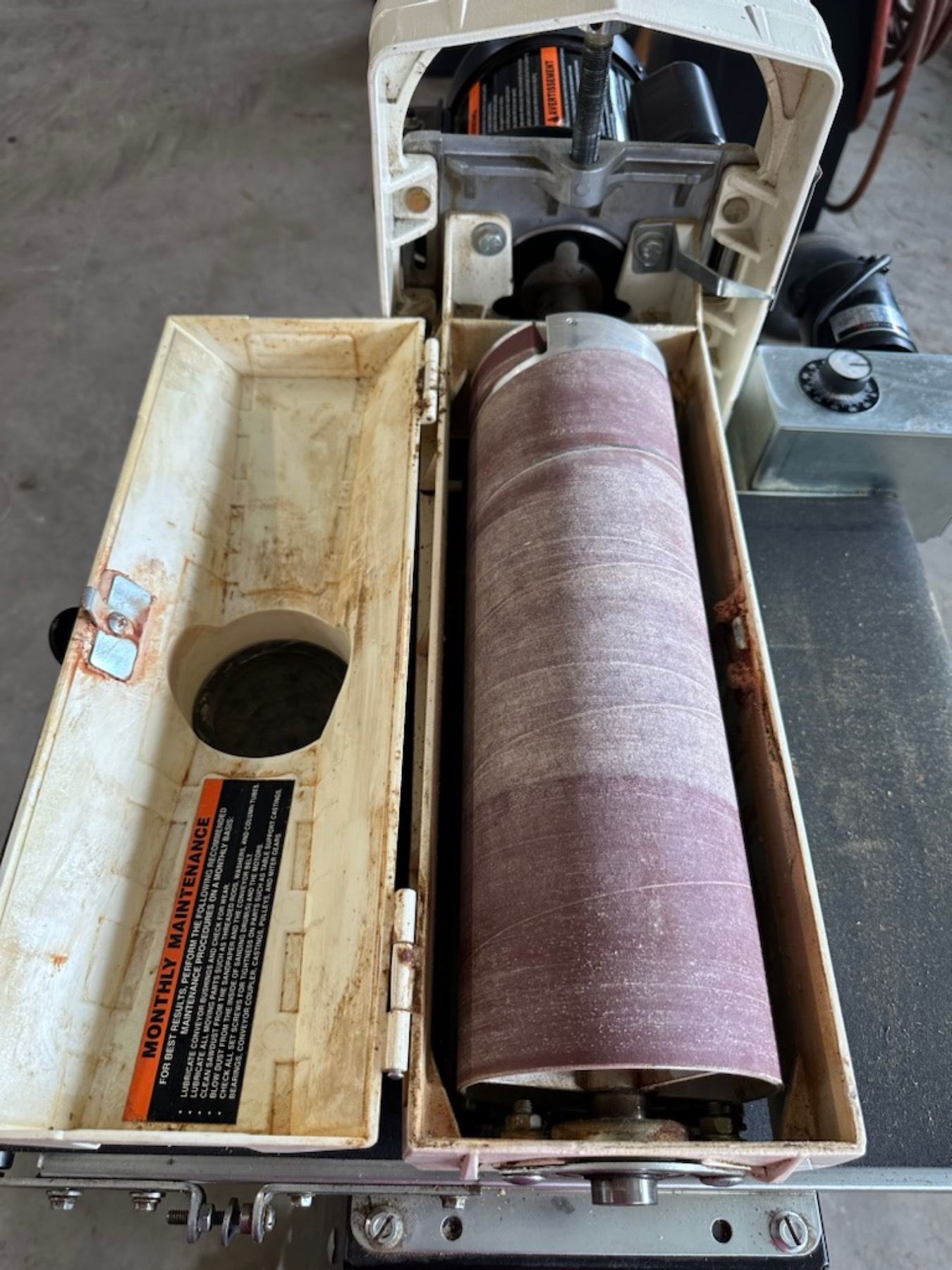 Wolfcraft 2245000 Rotary Drum Sander - 75 X 80mm With 80 Grit Sanding Belt