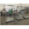 Image 2 : 3 Stainless Steel Storage Carts On Wheels